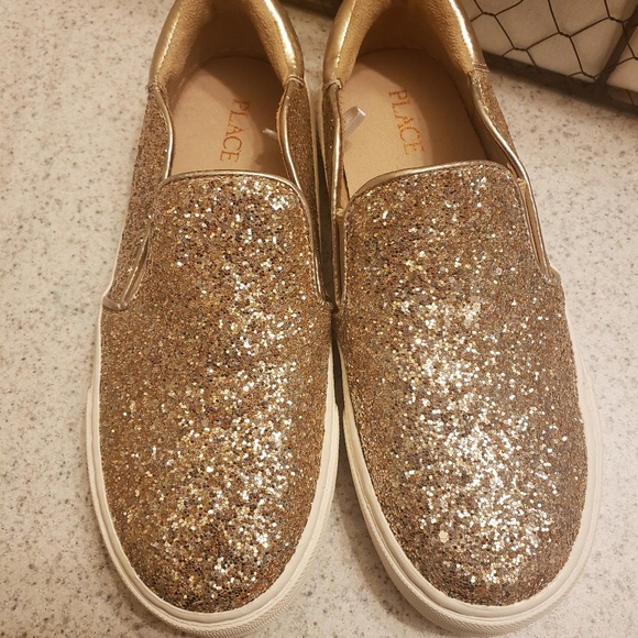 Children's Place Sparkle Slip On Shoes Tween - Picture 1 of 4
